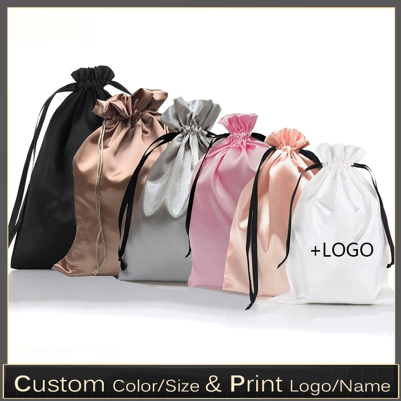 Luxury Bags Outlet - 10 шт. Индивидуальные атласные мешочки для