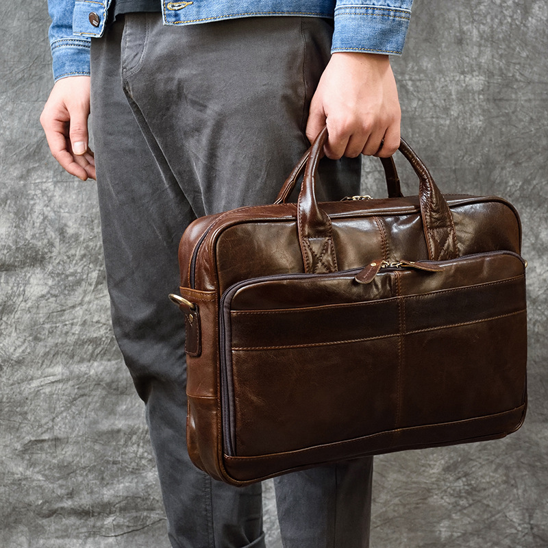 Luxury Bags For Laptop - Роскошная сумка из натуральной кожи для