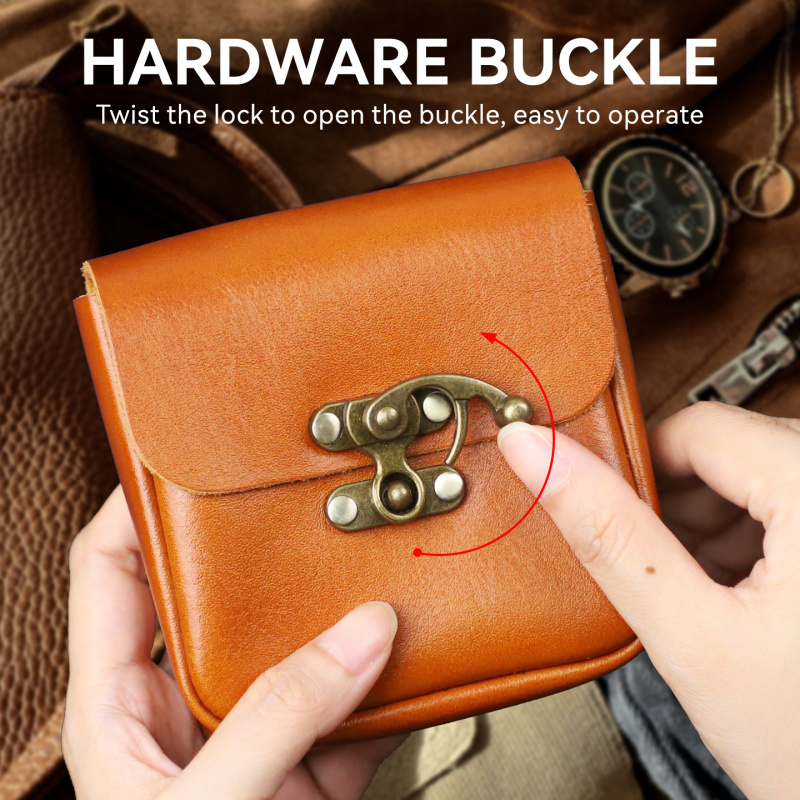 Мягкая поясная сумка из натура – обзор и цена Key Holder Leather Pouch