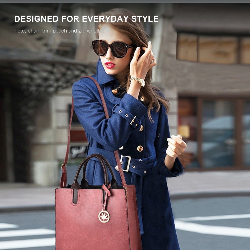 Женский комплект из 3 сумок: в – обзор и цена Structured Handbag Top Handle
